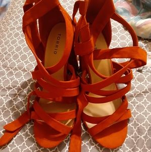 Torrid Heels size 8.5 in burnt orange - new